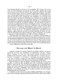 Una nota a las "Rimas" de Querol / José María de Cossío | Biblioteca Virtual Miguel de Cervantes