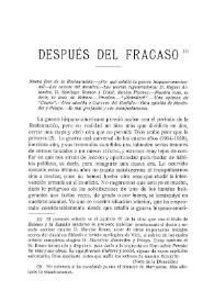 Después del fracaso / Narciso Roure | Biblioteca Virtual Miguel de Cervantes