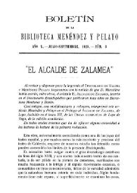 El Alcalde de Zalamea / Marcelino Menéndez Pelayo | Biblioteca Virtual Miguel de Cervantes