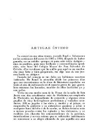 Artigas íntimo / Enrique Sánchez Reyes | Biblioteca Virtual Miguel de Cervantes