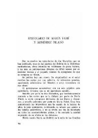 Epistolario de María Fabié y Menéndez Pelayo / Enrique de Toral y Peñaranda (rec.) | Biblioteca Virtual Miguel de Cervantes