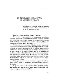 La psicología intelectual de Menéndez Pelayo / Edward J. Capestany | Biblioteca Virtual Miguel de Cervantes