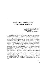 Doña Emilia Pardo Bazán y la novela policíaca / Anthony H. Clarke | Biblioteca Virtual Miguel de Cervantes