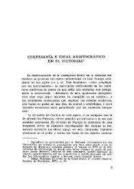 Cortesanía e ideal aristocrático en "El Victorial" / Antonio Giménez | Biblioteca Virtual Miguel de Cervantes