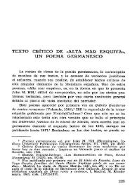 Texto crítico de "Alta mar esquiva", poema germanesco / Harold G. Jones | Biblioteca Virtual Miguel de Cervantes