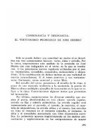 Consonancia y disonancia: el virtuosismo prosódico de José Hierro / Susana Cavallo | Biblioteca Virtual Miguel de Cervantes