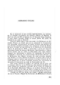 Gerardo Diego / Jesús Pindado | Biblioteca Virtual Miguel de Cervantes