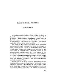 Cartas de Pereda a Laverde / Anthony H. Clarke y Biblioteca De Menéndez Pelayo  | Biblioteca Virtual Miguel de Cervantes
