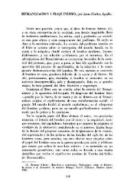 Humanización y maquinismo / por Juan Carlos Agulla | Biblioteca Virtual Miguel de Cervantes