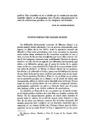 Nuevos poemas de Dámaso Alonso / Gonzalo Sobejano | Biblioteca Virtual Miguel de Cervantes