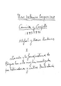 Una polémica becqueriana : Camúñez y Campillo (1895-1896) / Jorge Guillén | Biblioteca Virtual Miguel de Cervantes