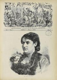 El Álbum de la Mujer : Periódico Ilustrado. Año 3, tomo 4, núm. 5, 1.º de febrero de 1885 | Biblioteca Virtual Miguel de Cervantes