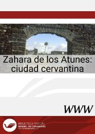 Zahara de los Atunes : ciudad cervantina | Biblioteca Virtual Miguel de Cervantes