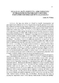 "Realidad", "Doña Perfecta" and "Tormento" in Dialogue with the  21st century: Fernando Méndez-Leite’s "Galdosiana" / Linda M. Willem | Biblioteca Virtual Miguel de Cervantes