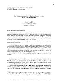 La última encrucijada: Emilia Pardo Bazán ante la Gran Guerra / Isabel Burdiel | Biblioteca Virtual Miguel de Cervantes