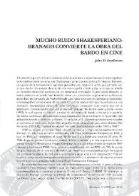 Mucho ruido shakesperiano. Branagh convierte la obra del Bardo en cine / John D. Sanderson | Biblioteca Virtual Miguel de Cervantes