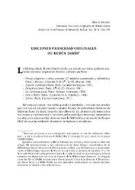 Ediciones francesas originales de Rubén Darío / Alberto Paredes | Biblioteca Virtual Miguel de Cervantes