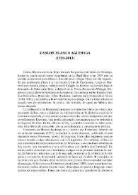 Carlos Blanco Aguinaga (1926-2013) / Antonio Carreira | Biblioteca Virtual Miguel de Cervantes