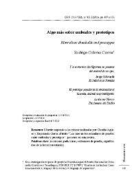 Algo más sobre umbrales y prototipos / Rodrigo Coloma Correa | Biblioteca Virtual Miguel de Cervantes