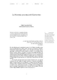 La Mancha que imaginó Cervantes  / Rafael González Cañal | Biblioteca Virtual Miguel de Cervantes