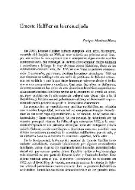 Ernesto Halffter en la encrucijada / Enrique Martínez Miura | Biblioteca Virtual Miguel de Cervantes