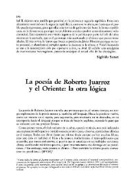La poesía de Roberto Juarroz y el Oriente: la otra lógica / Enrique Abel Foffani | Biblioteca Virtual Miguel de Cervantes