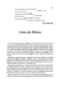 Carta de México / Manuel Ulacia | Biblioteca Virtual Miguel de Cervantes
