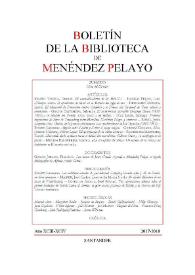 Boletín de la Biblioteca de Menéndez Pelayo. Año XCIII-XCIV, 2017-2018  | Biblioteca Virtual Miguel de Cervantes