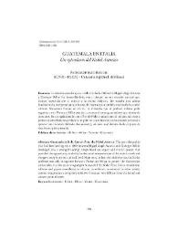 Guatemala en Italia. Un epistolario del Nobel Asturias / Patrizia Spinato Bruschi | Biblioteca Virtual Miguel de Cervantes
