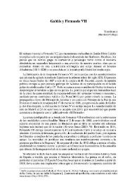 Galdós y Fernando VII / Toni Dorca | Biblioteca Virtual Miguel de Cervantes