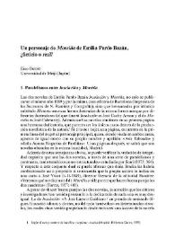 Un personaje de "Morriña" de Emilia Pardo Bazán, ¿ficticio o real? / Eizo Ogusu | Biblioteca Virtual Miguel de Cervantes