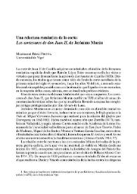 Una relectura romántica de la corte: "Los cortesanos de don Juan II", de Jerónimo Morán / Montserrat Ribao Pereira | Biblioteca Virtual Miguel de Cervantes