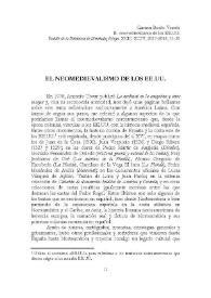 El neomedievalismo de los EE.UU. / Carmen Benito-Vessels | Biblioteca Virtual Miguel de Cervantes