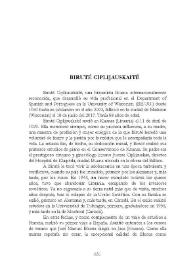 Biruté Ciplijauskaité / Ignacio Javier López | Biblioteca Virtual Miguel de Cervantes