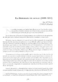 La literatura en armas (1808-1814) / Ana M.ª Freire | Biblioteca Virtual Miguel de Cervantes