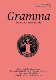 Gramma. Año XXXII, número 65, 2020 | Biblioteca Virtual Miguel de Cervantes