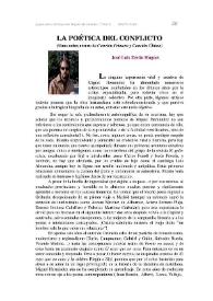 La poética del conflicto (unas notas acerca de "Canción Primera" y "Canción Última)
 / José Luis Zerón Huguet | Biblioteca Virtual Miguel de Cervantes