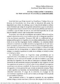 Poder, fabulación y memoria en tres novelas de Angélica Gorodischer / Miriam Balboa Echeverría | Biblioteca Virtual Miguel de Cervantes