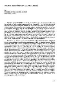 Miguel Hernández y Gabriel Miró / por Miguel Ángel Lozano Marco | Biblioteca Virtual Miguel de Cervantes