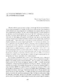 La "ciudad muerta" en la poesía de Antonio Machado / Miguel Ángel Lozano Marco | Biblioteca Virtual Miguel de Cervantes