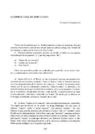 La doble vida de don Guido / Fernando Cantalapiedra | Biblioteca Virtual Miguel de Cervantes
