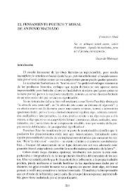 El pensamiento poético y moral de Antonio Machado / Francisco Abad | Biblioteca Virtual Miguel de Cervantes