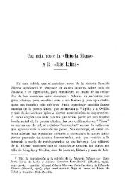 Una nota sobre la "Historia Silense" y la "Ilias Latina" / Geoffrey West | Biblioteca Virtual Miguel de Cervantes