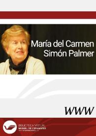 María del Carmen Simón Palmer / director Enrique Rubio Cremades