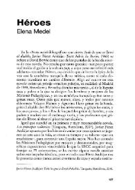Héroes / Elena Medel | Biblioteca Virtual Miguel de Cervantes