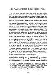 Los planteamientos lingüísticos de Acilu / Mary Carmen de Celis | Biblioteca Virtual Miguel de Cervantes