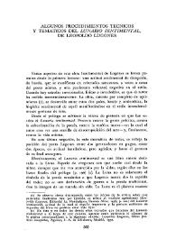 Algunos procedimientos técnicos y temáticos del "Lunario sentimental" de L. Lugones / Robert M. Scari | Biblioteca Virtual Miguel de Cervantes