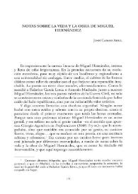 Notas sobre la vida y la obra de Miguel Hernández  / Juan Carlos Abril | Biblioteca Virtual Miguel de Cervantes