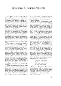 Ejercicios de desdoblamiento / Ricardo Gullón | Biblioteca Virtual Miguel de Cervantes