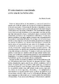El coleccionismo considerado como una de las bellas artes / José María Parreño | Biblioteca Virtual Miguel de Cervantes